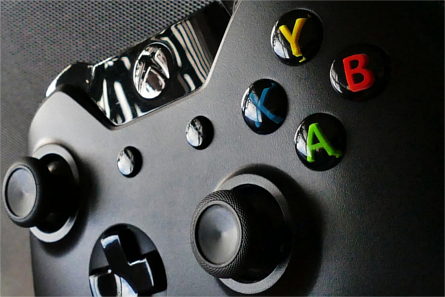 Close-up of an Xbox One controller