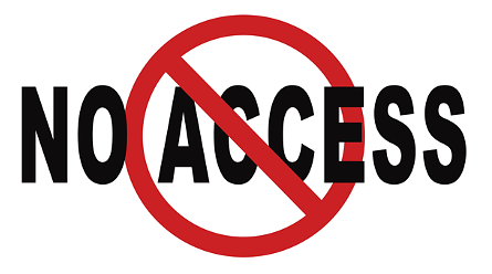 No access sign