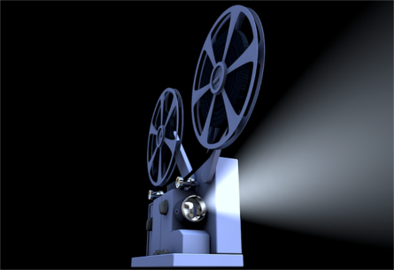 3D representation of a film projector