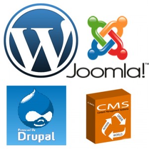 Image featuring WordPress, Drupal and Joomla!